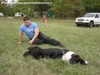 Cane e padrone stanchi